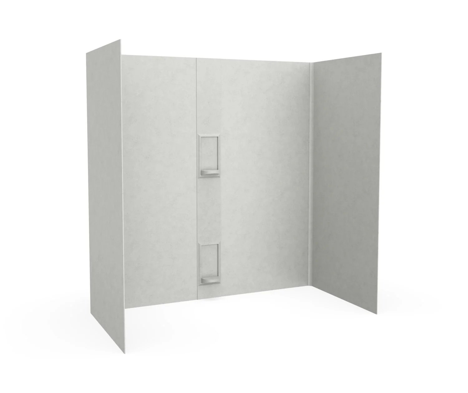 30" x 60" x 60" Swanstone 5 Panel Bathtub Wall Kit With Shelves - Image 5
