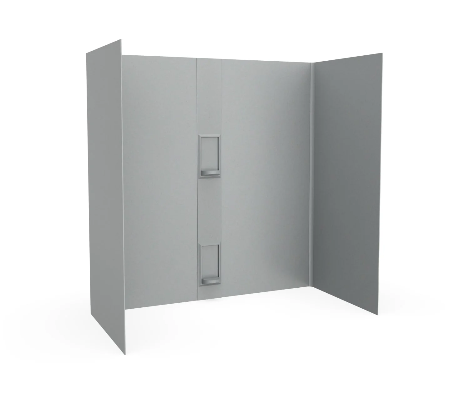 30" x 60" x 60" Swanstone 5 Panel Bathtub Wall Kit With Shelves - Image 6