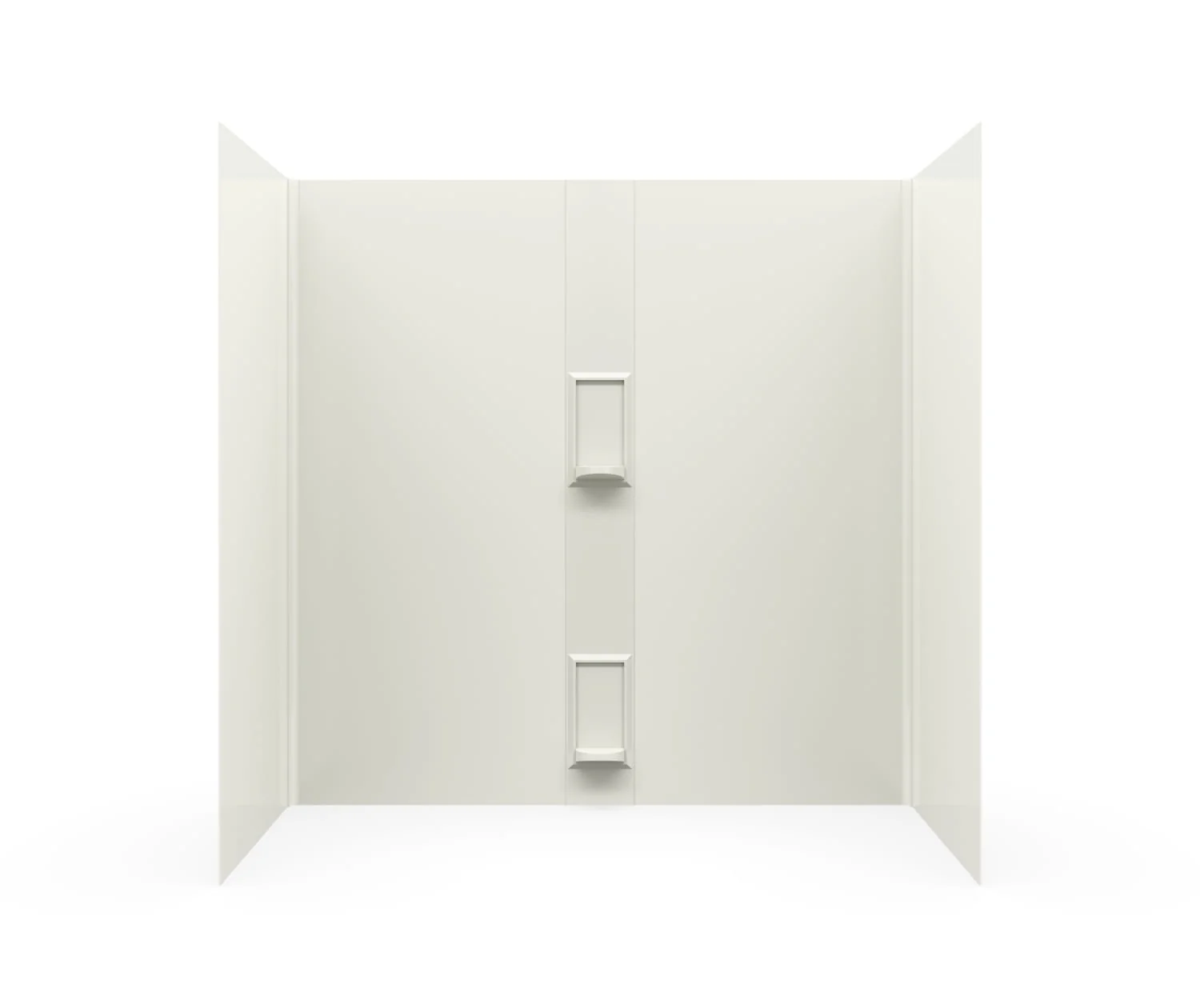 30" x 60" x 60" Swanstone 5 Panel Bathtub Wall Kit With Shelves - Image 7