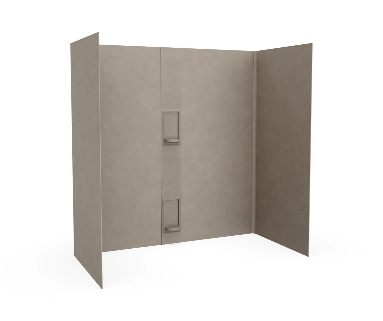 30" x 60" x 60" Swanstone 5 Panel Bathtub Wall Kit With Shelves - Image 9