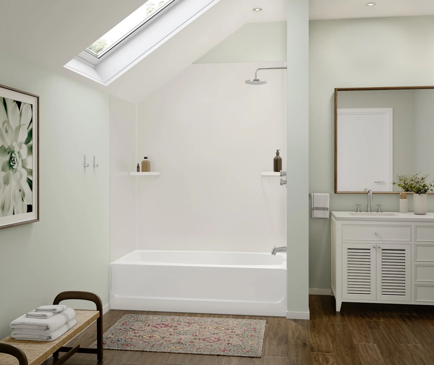 30" x 60" x 60" Swanstone Bathtub Wall Kit - Image 13