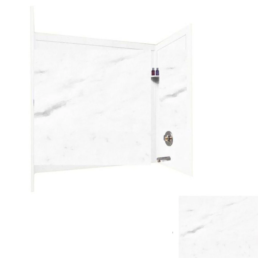 32 x 60 x 60 Swanstone Bathtub Wall Kit With Molded Trim - Image 12