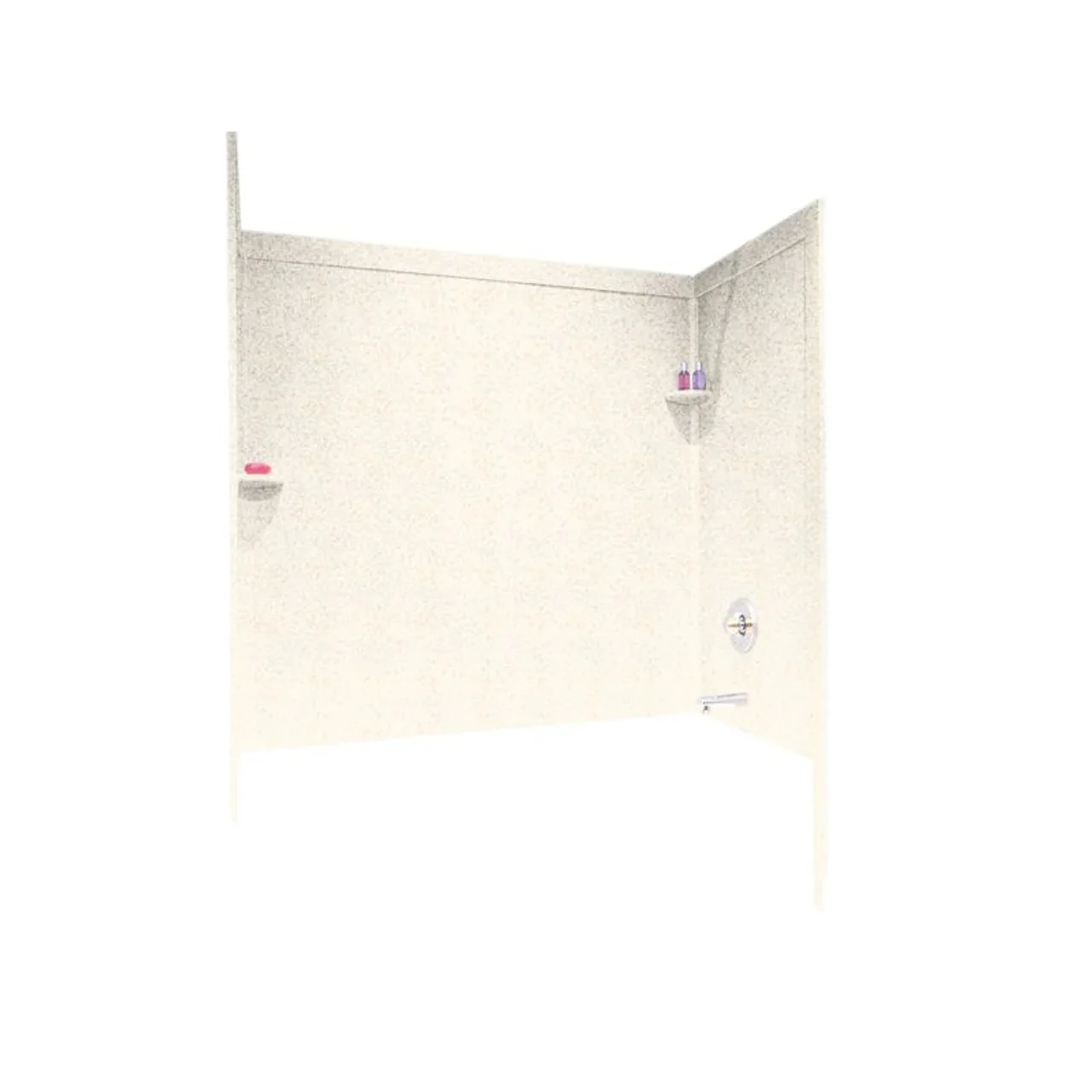 32 x 60 x 60 Swanstone Bathtub Wall Kit With Molded Trim - Image 13