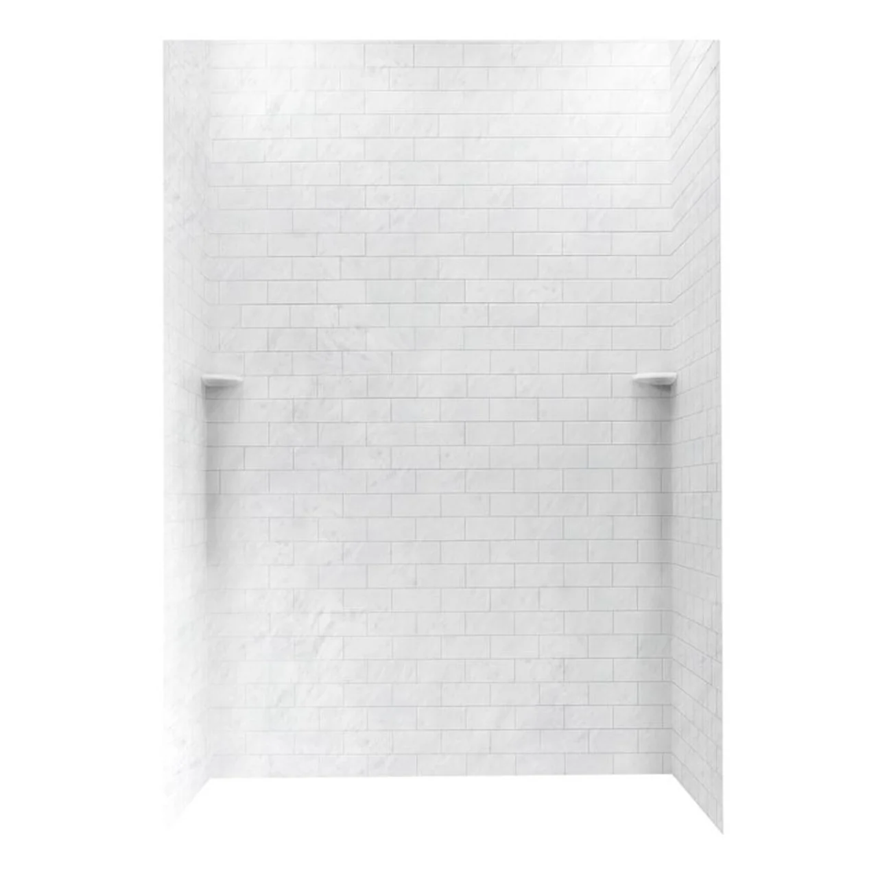 36-In x 62-In x 96-In Swanstone 3x6 Subway Tile Shower Wall Kit - Image 26
