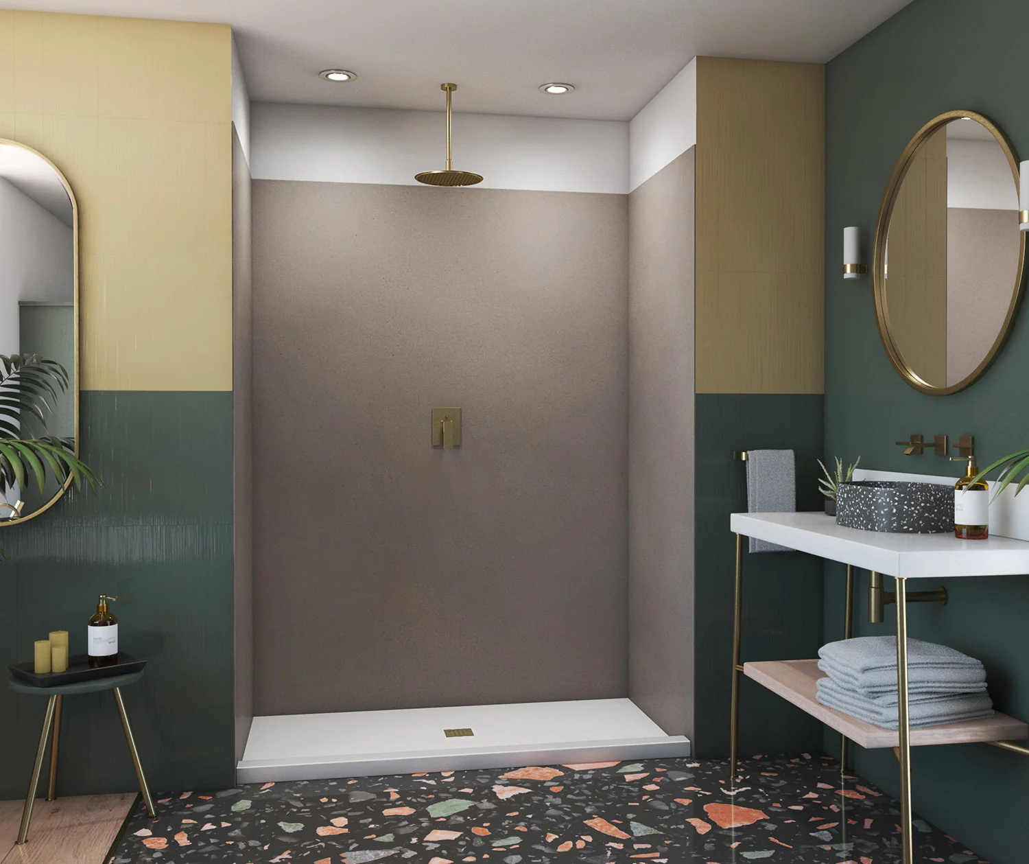 36-In x 62-In x 96-In Swanstone Solid Surface Shower Wall Kit - Image 11