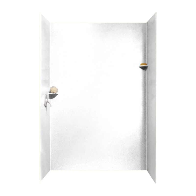 36-In x 62-In x 96-In Swanstone Solid Surface Shower Wall Kit - Image 27