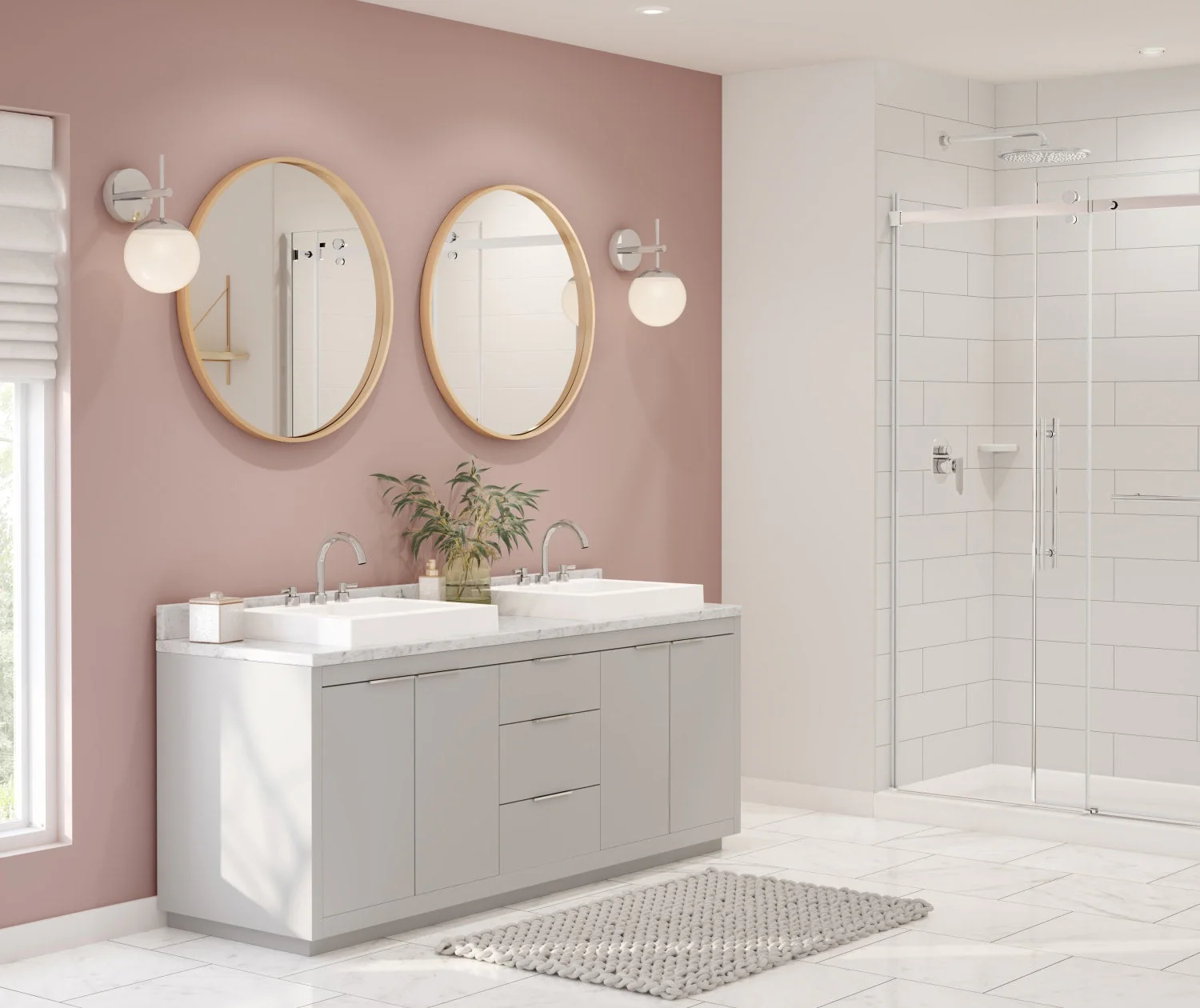 36 x 36 Swanstone Modern Subway Tile Shower Wall Kit - Image 39