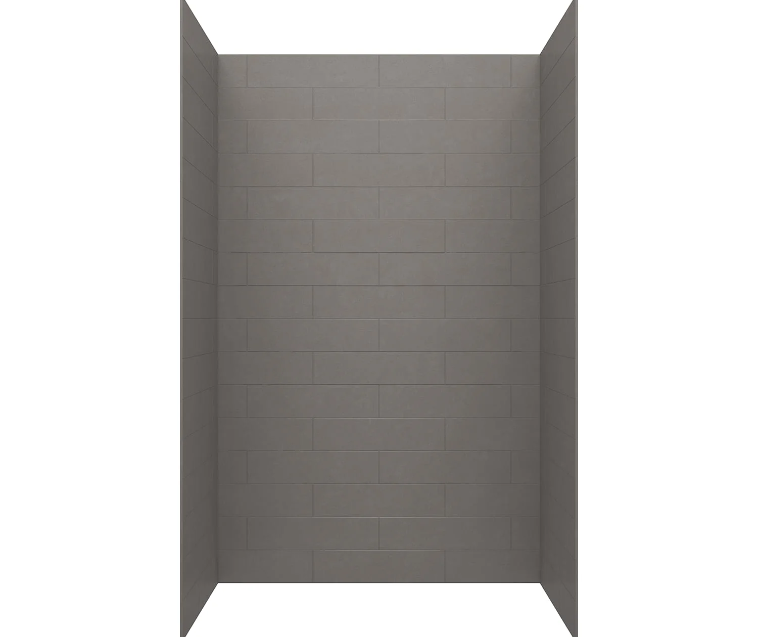 36 x 36 Swanstone Modern Subway Tile Shower Wall Kit - Image 6
