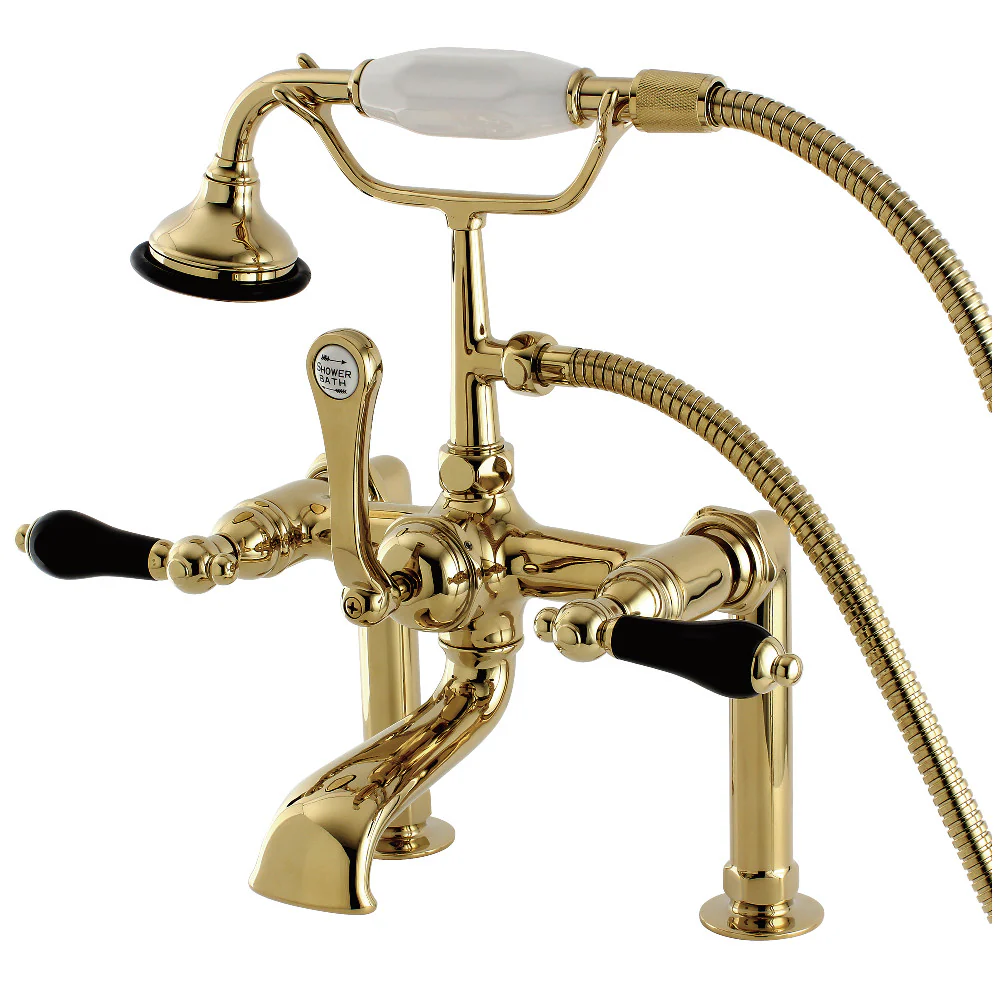 Aqua Vintage AE104T1PKL Duchess Deck Mount Clawfoot Tub Faucet - Image 4