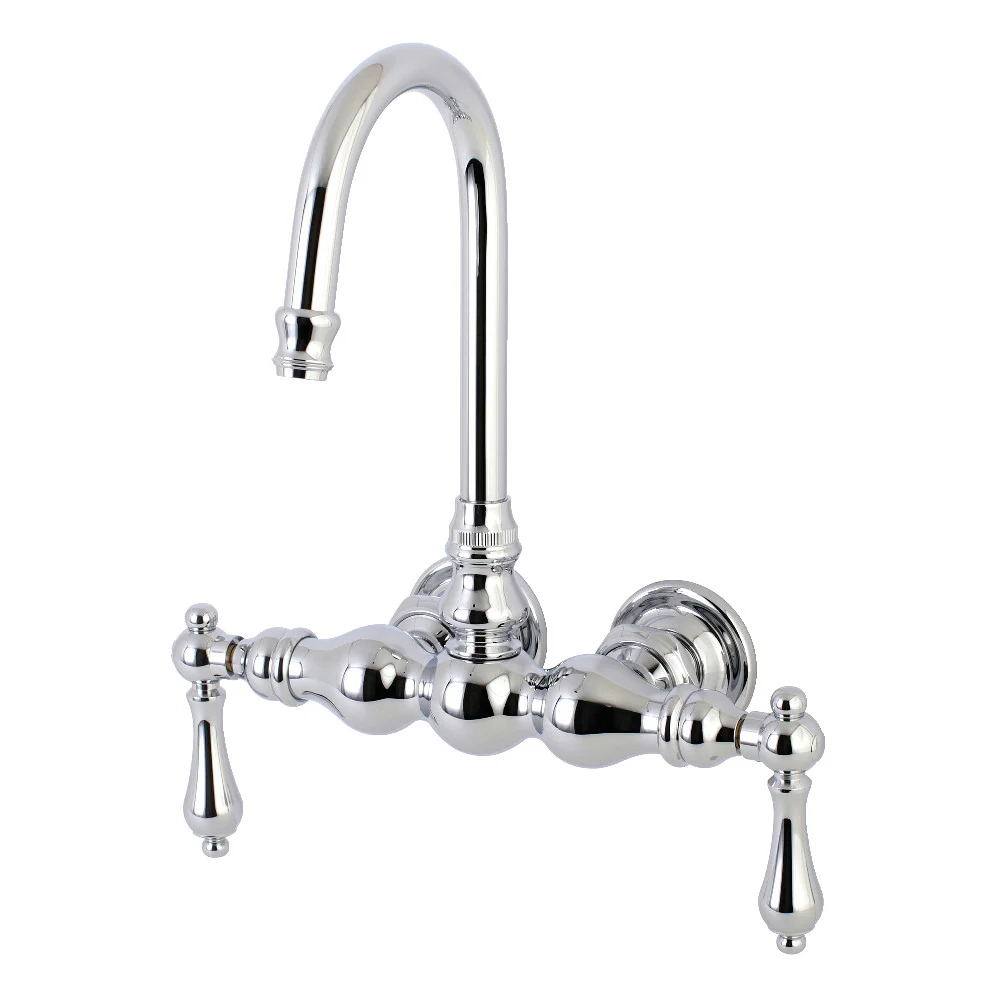 Kingston Brass AE1T0 Aqua Vintage 3-3/8 Inch Wall Mount Tub Faucet - Image 4