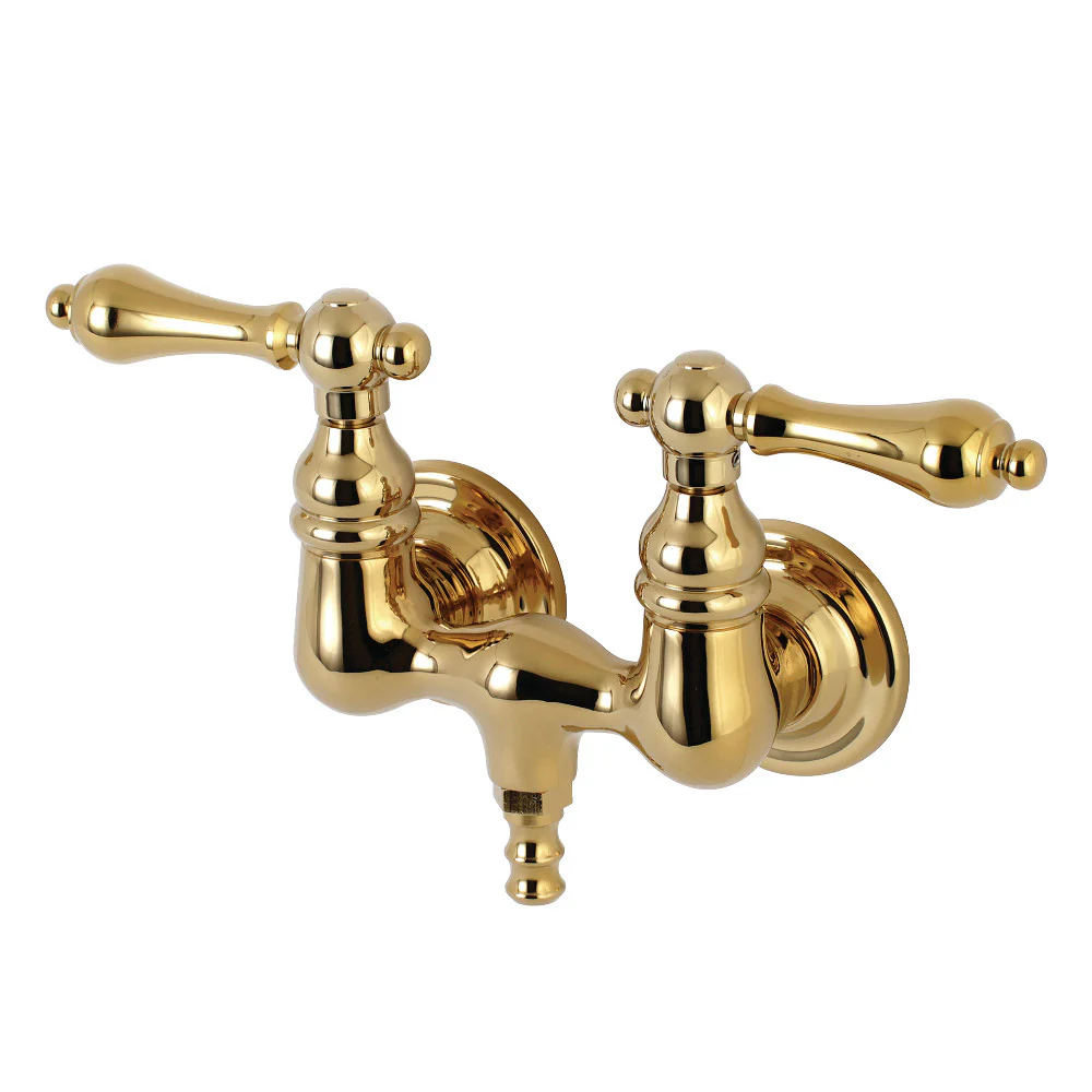 Kingston Brass AE31T8 Aqua Vintage 3-3/8 Inch Wall Mount Tub Faucet - Image 3