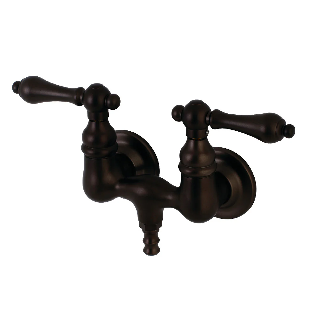 Kingston Brass AE31T8 Aqua Vintage 3-3/8 Inch Wall Mount Tub Faucet - Image 6