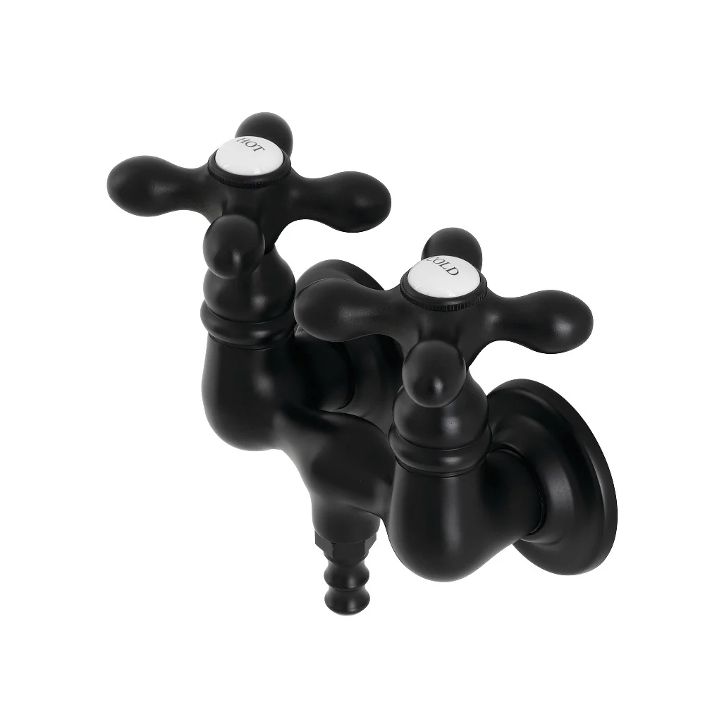 Kingston Brass AE37T5 Aqua Vintage 3-3/8 Inch Wall Mount Tub Faucet - Image 5