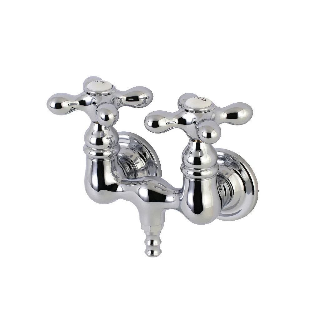 Kingston Brass AE37T5 Aqua Vintage 3-3/8 Inch Wall Mount Tub Faucet - Image 6