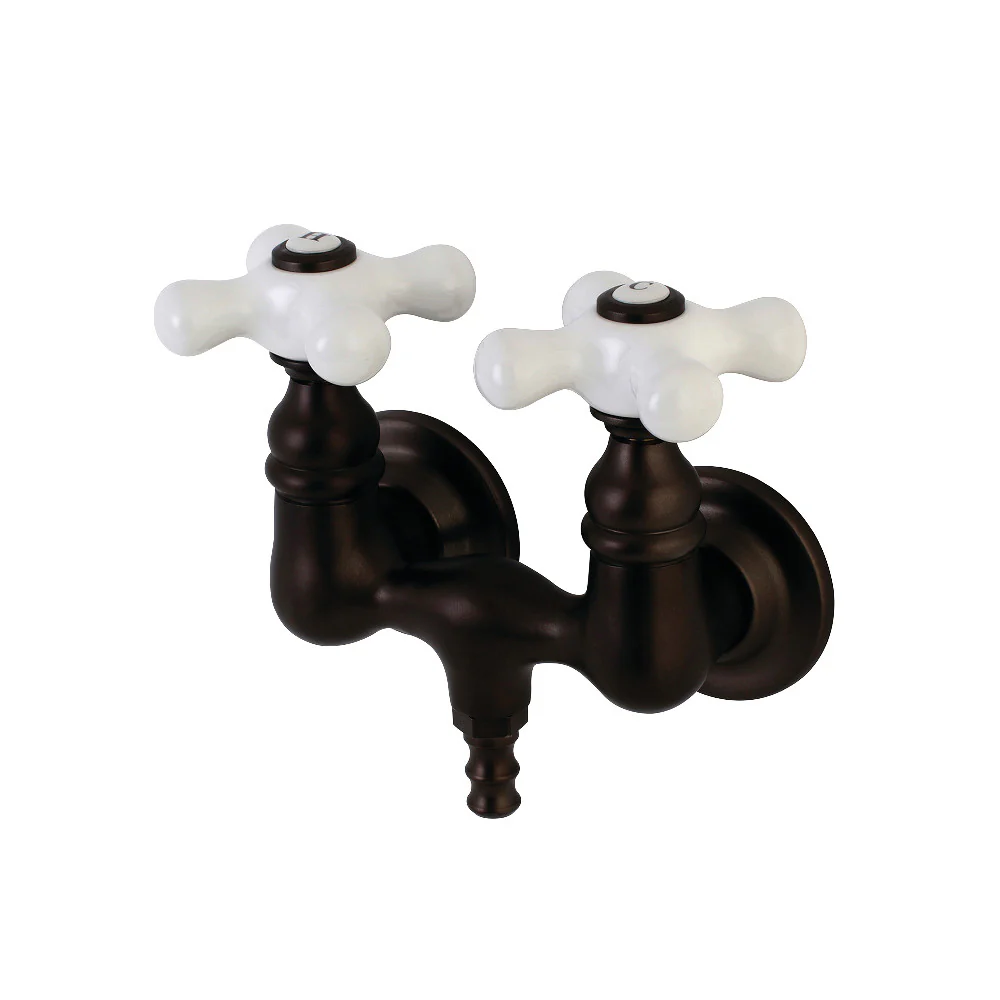 Kingston Brass AE40T1 Aqua Vintage 3-3/8 Inch Wall Mount Tub Faucet - Image 4