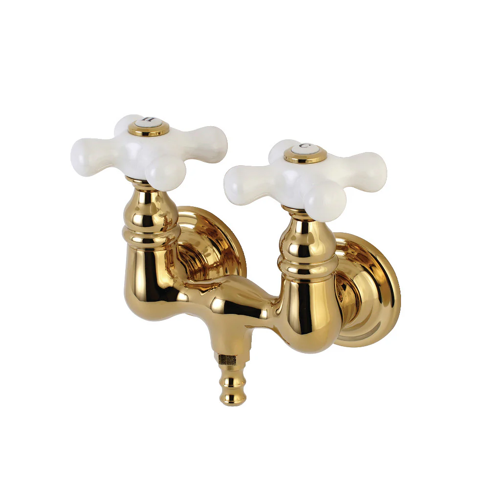 Kingston Brass AE40T1 Aqua Vintage 3-3/8 Inch Wall Mount Tub Faucet - Image 5