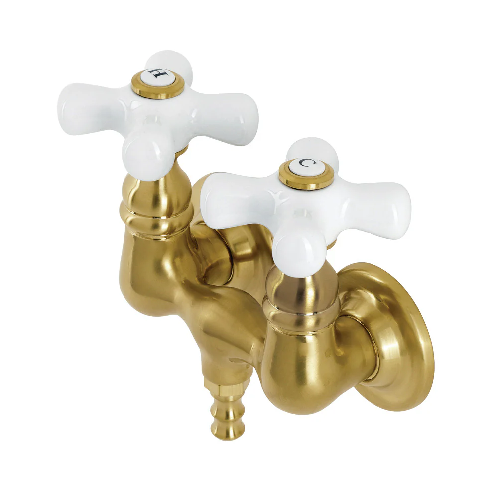 Kingston Brass AE40T1 Aqua Vintage 3-3/8 Inch Wall Mount Tub Faucet - Image 6