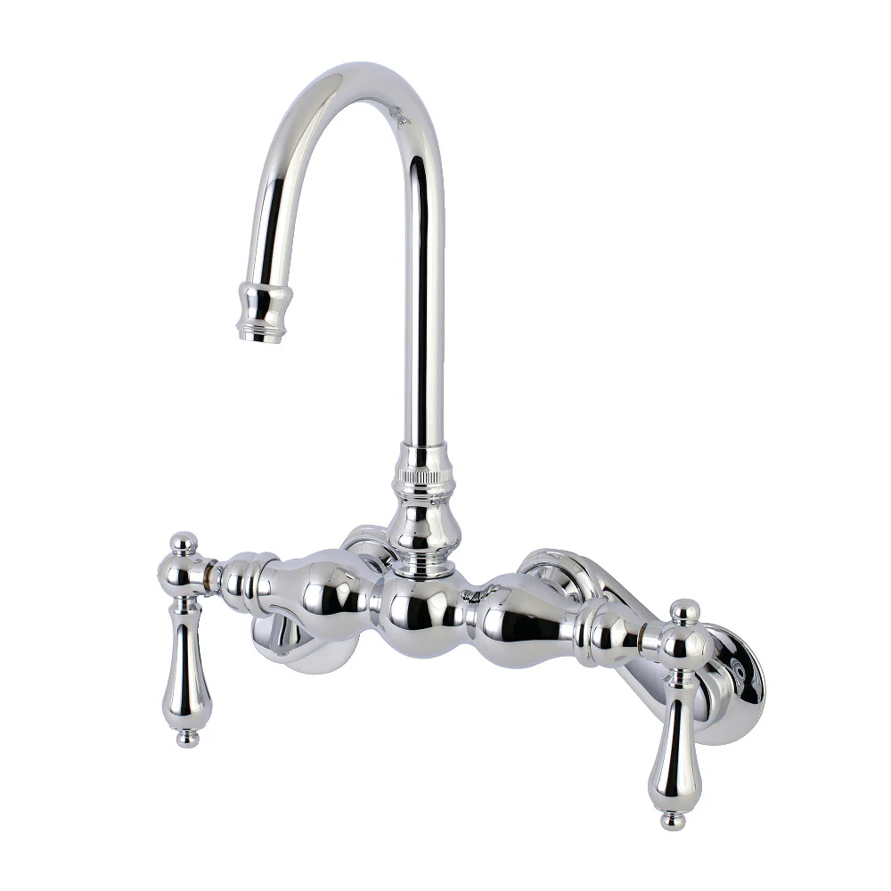 Kingston Brass AE81T7 Aqua Vintage Adjustable Center Wall Mount Tub Faucet - Image 3