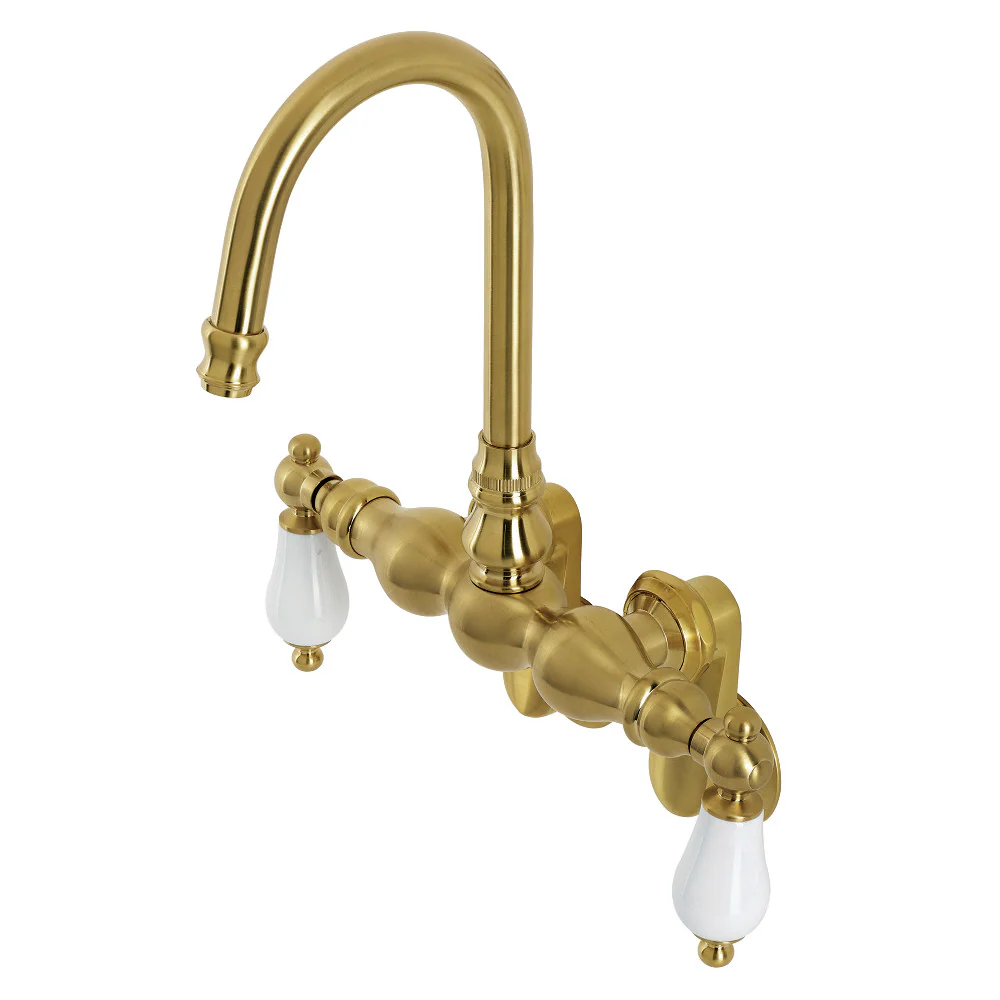 Kingston Brass AE83T5 Aqua Vintage Adjustable Center Wall Mount Tub Faucet - Image 3