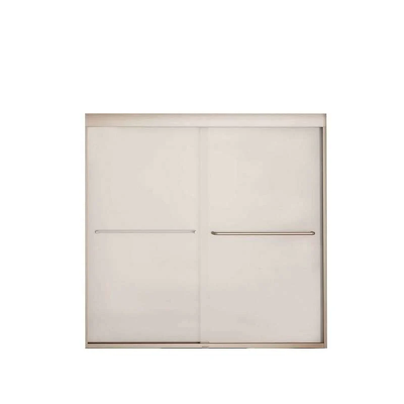 Brushed Nickel 6mm Tub Door With Mistelite Glass MAAX Kameleon 6mm Tub 55-59 X 57 - Image 3