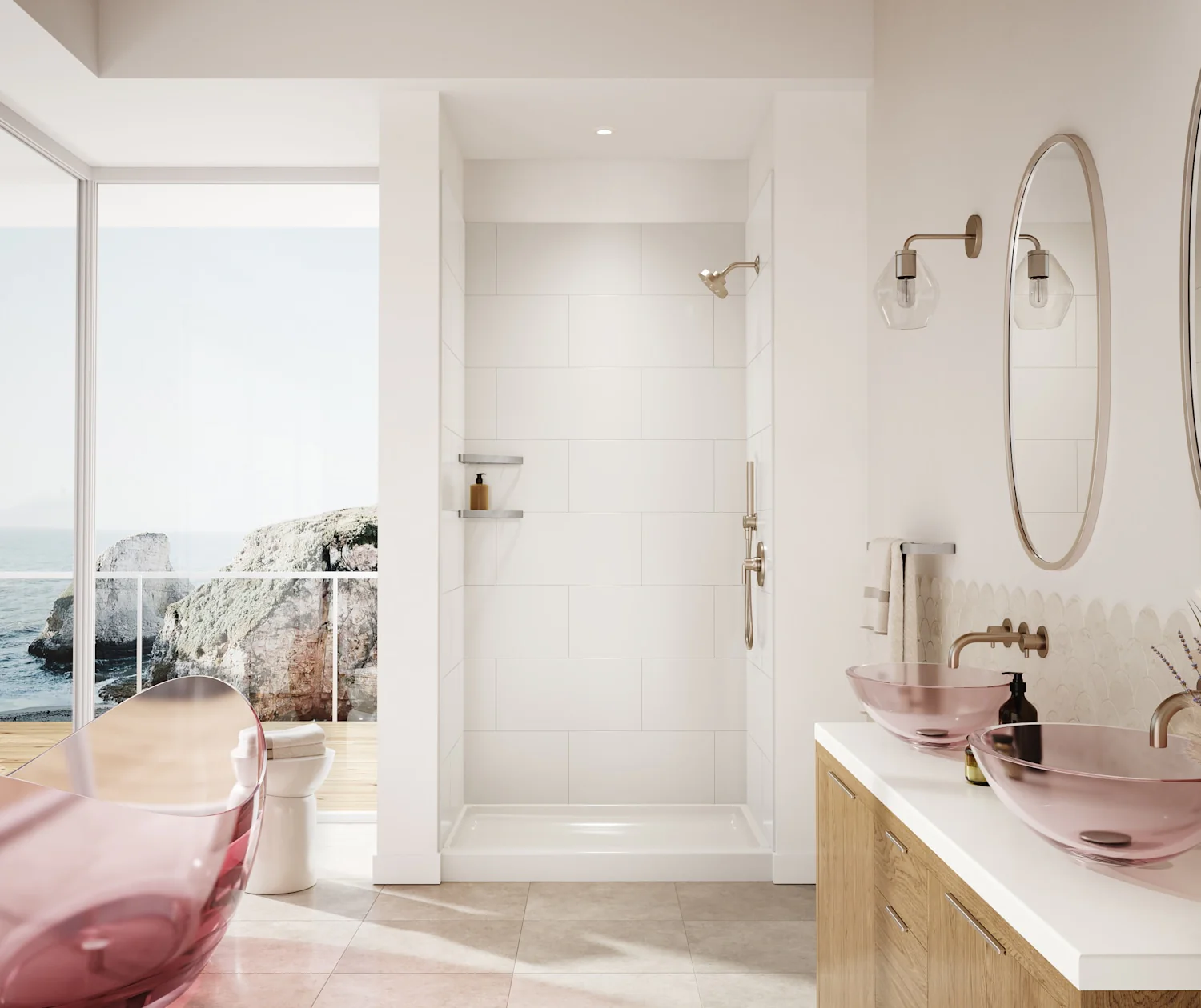 Swanstone Traditional 12X24 Subway Tile Wall Kit - Image 62