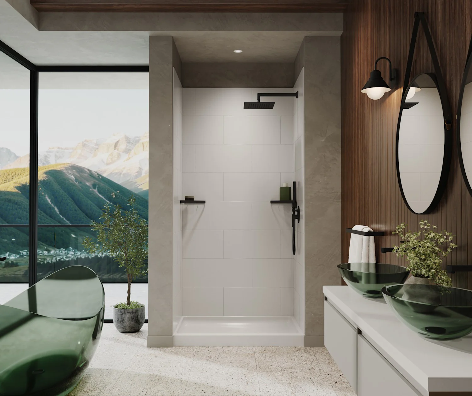 Swanstone Traditional 12X24 Subway Tile Wall Kit - Image 67