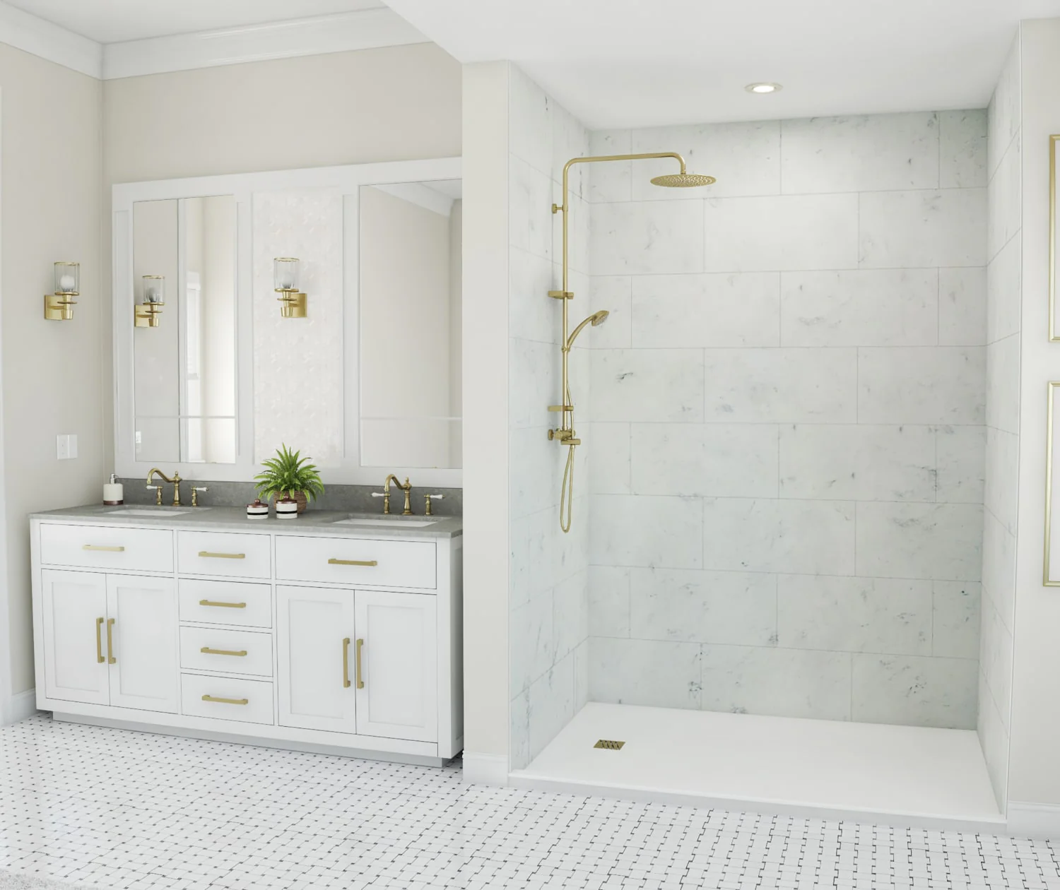 Swanstone Traditional 12X24 Subway Tile Wall Kit - Image 68