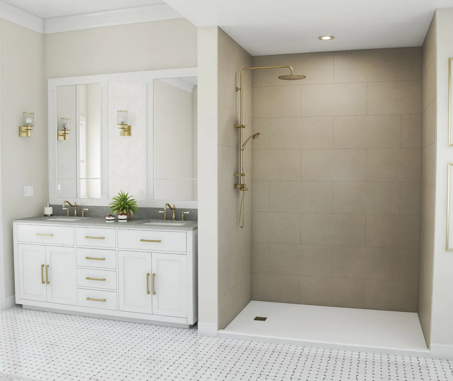 Swanstone Traditional 12X24 Subway Tile Wall Kit - Image 69