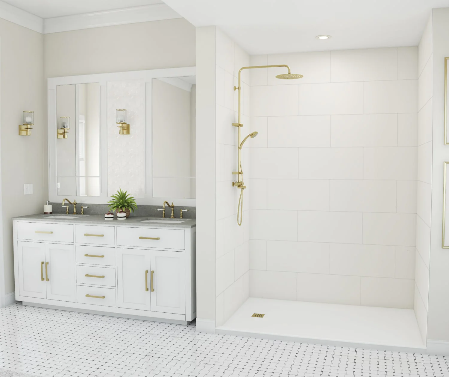 Swanstone Traditional 12X24 Subway Tile Wall Kit - Image 70