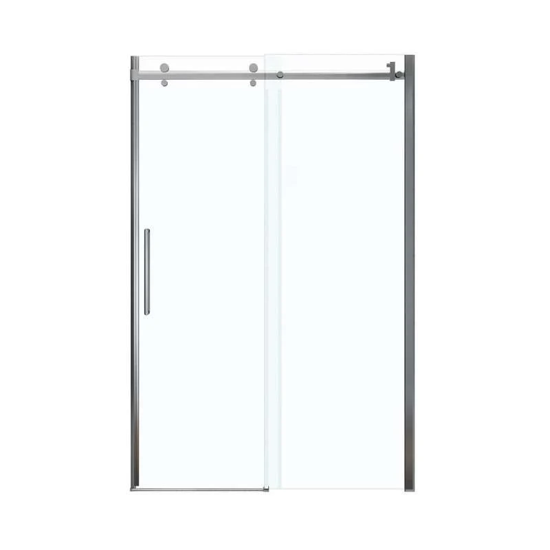Frameless Slider Alcove Shower Door With Clear Glass Max Halo 44.5-47in X 78.75in - Image 3