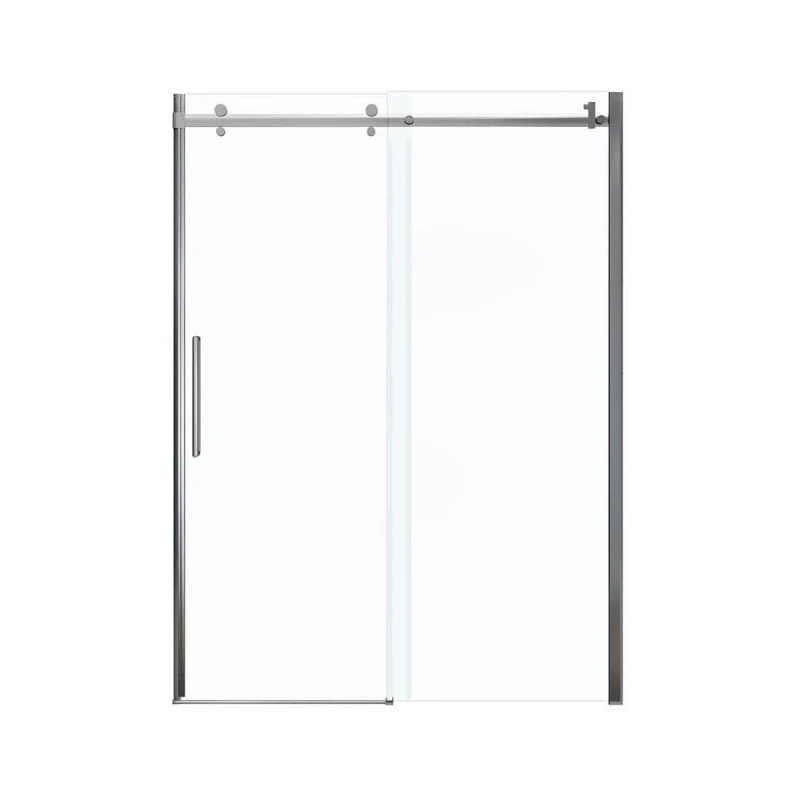 Frameless Slider Alcove Shower Door With Clear Glass Max Halo 56.5 To 59in X 78.75in - Image 4