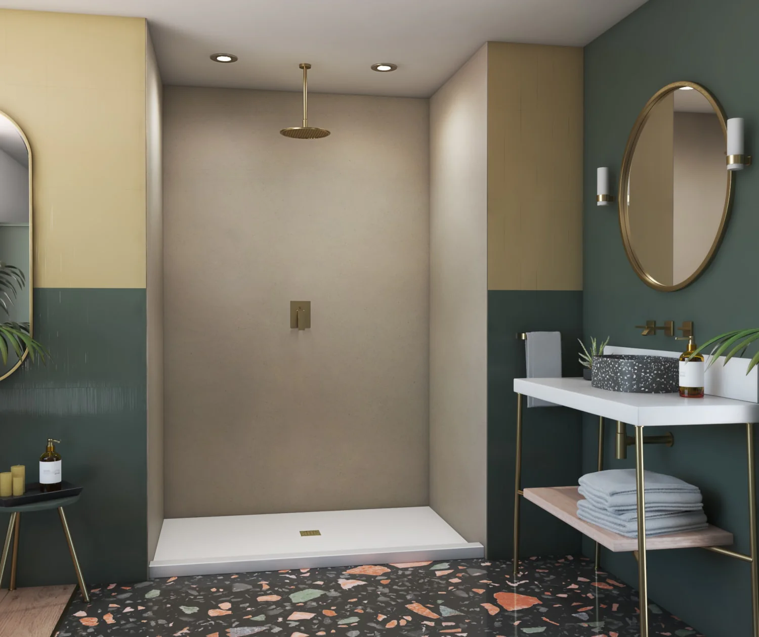 SMMK96-4262 42 x 62 x 96 Swanstone® Smooth Glue up Shower Wall Kit - Image 4