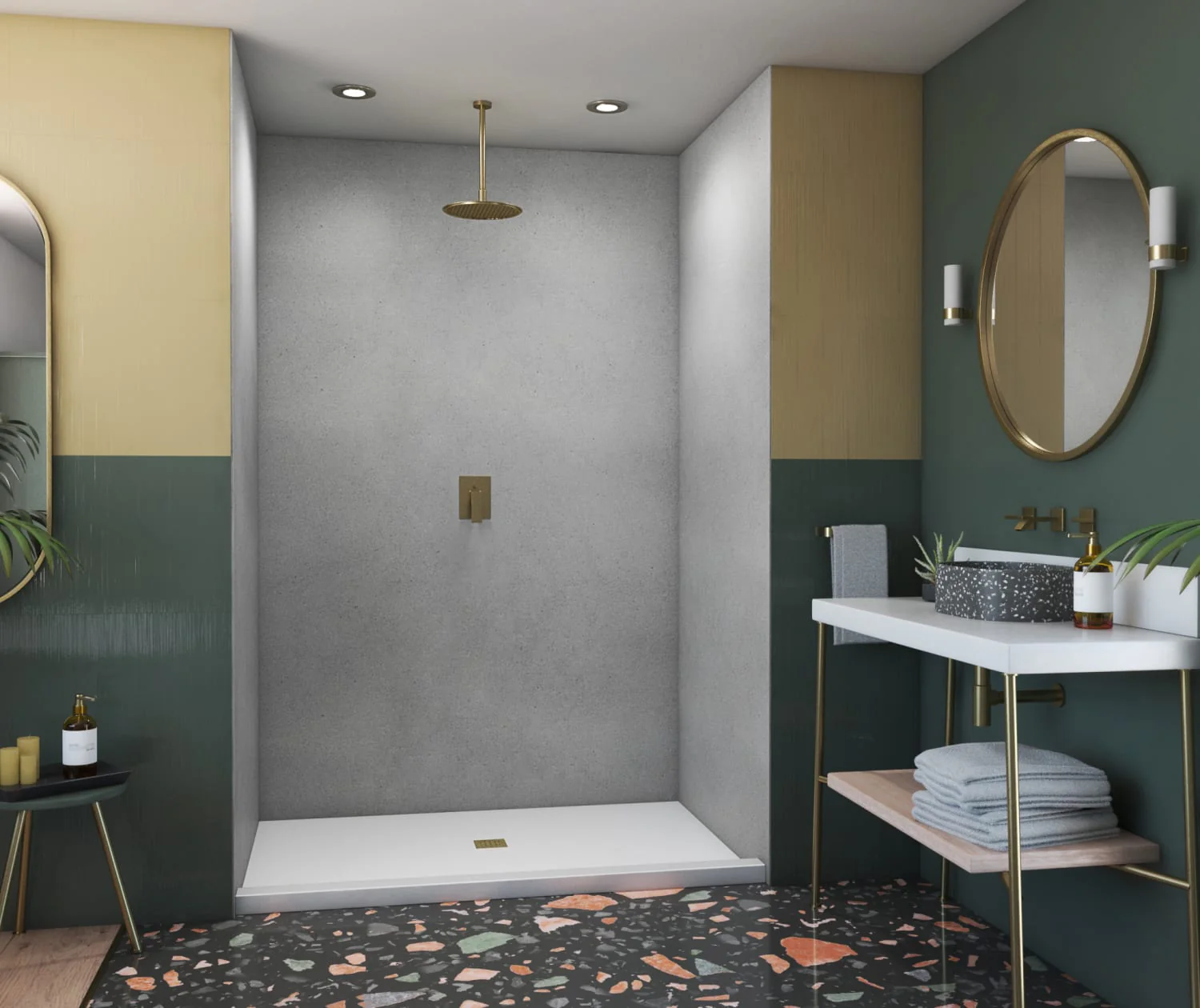 SMMK96-4262 42 x 62 x 96 Swanstone® Smooth Glue up Shower Wall Kit - Image 6