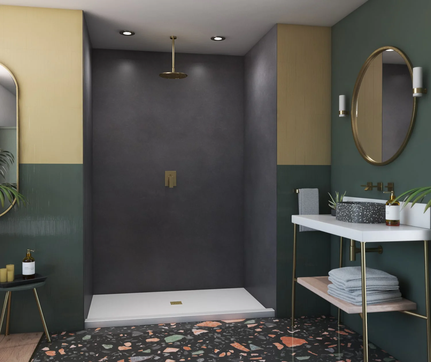 SMMK96-4262 42 x 62 x 96 Swanstone® Smooth Glue up Shower Wall Kit - Image 9