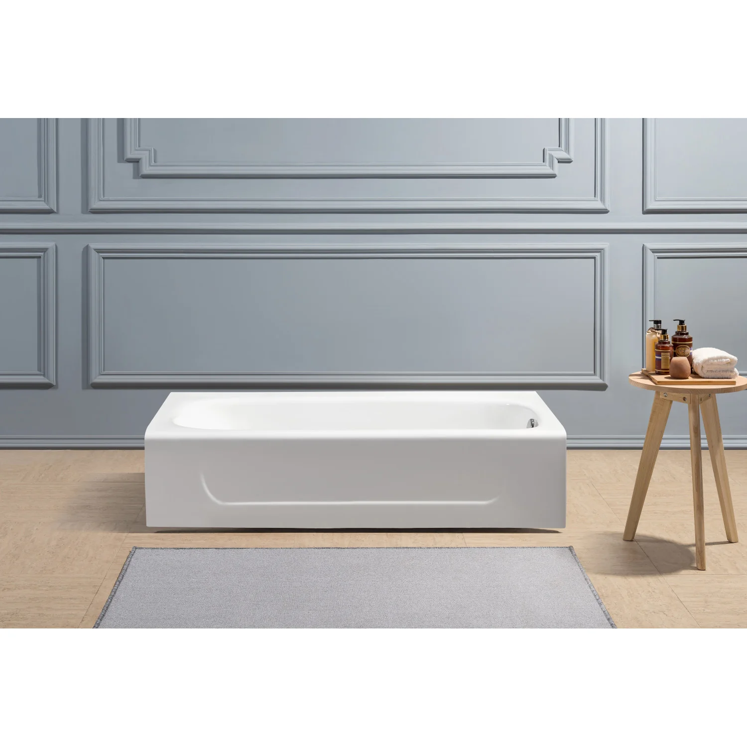 Aqua Eden VCTAP603015L Cast Iron Alcove Bath Tub 60 x 30 x 15 - Image 7