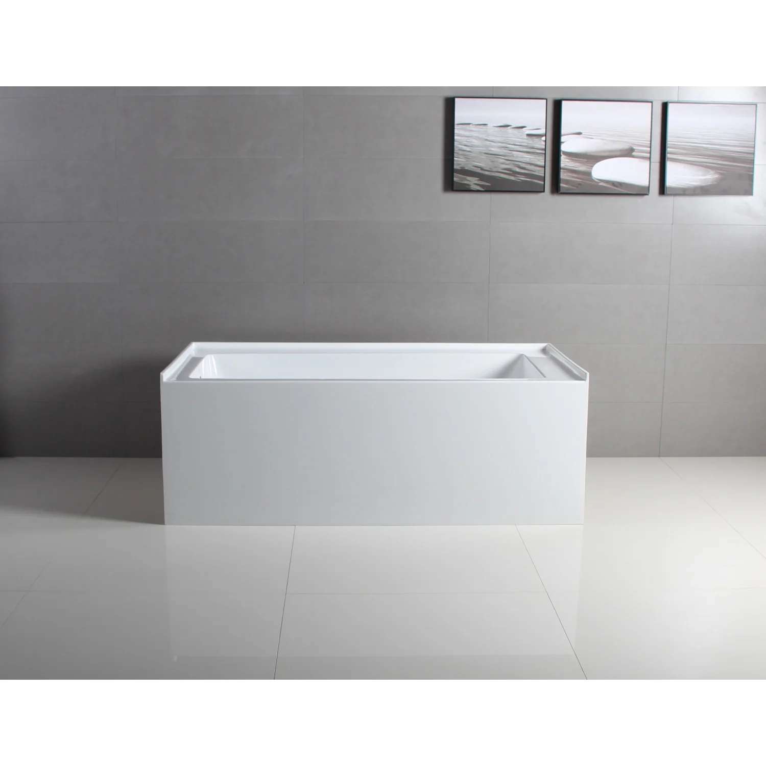 Aqua Eden VTAP603222L Alcove Bath Tub (L)60"x (W)32" x (H)21-5/8" - Image 3
