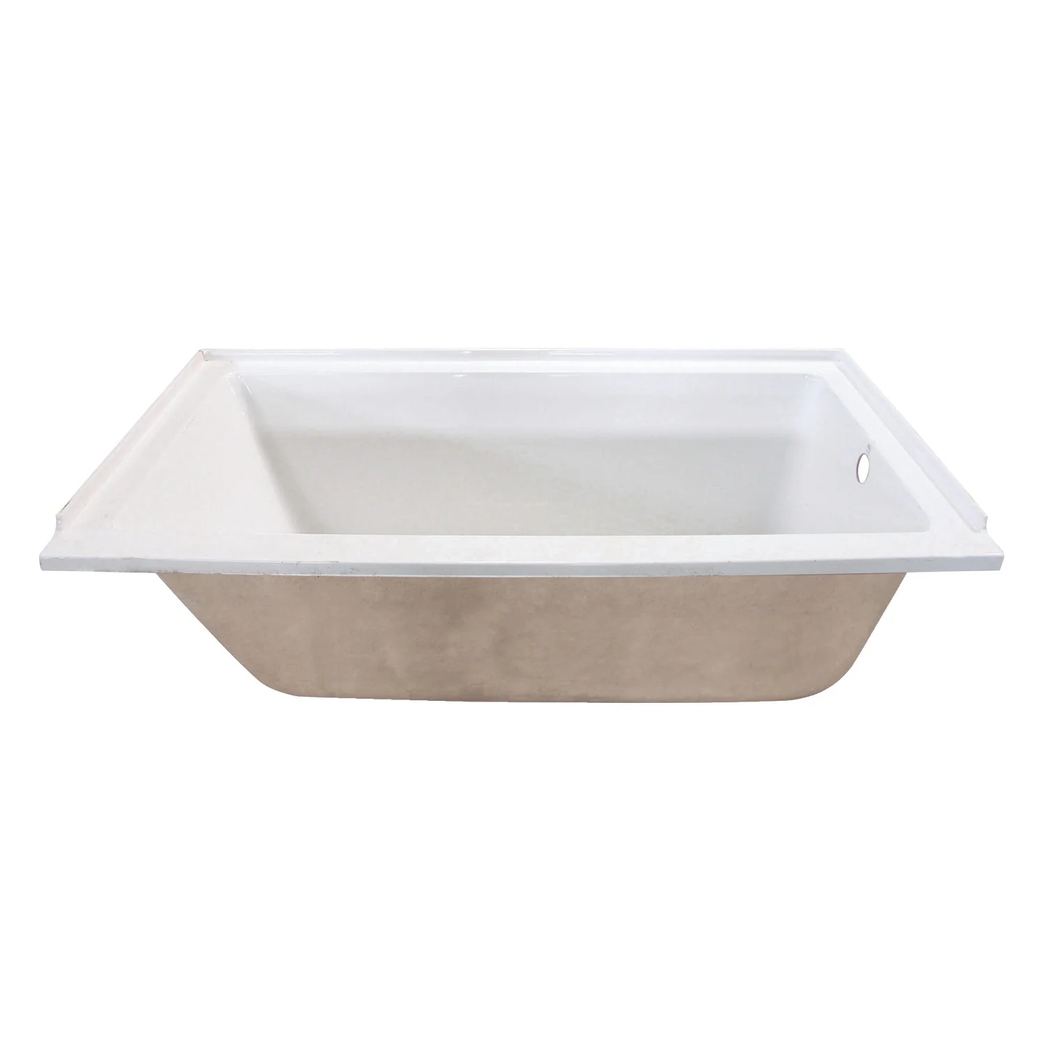 60 x 30-inch Acrylic Rectangular Drop In Tub - Image 4