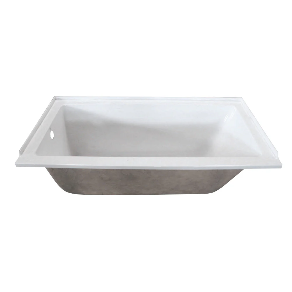 60 x 32-Inch Acrylic Rectangular Drop In Tub - Image 3